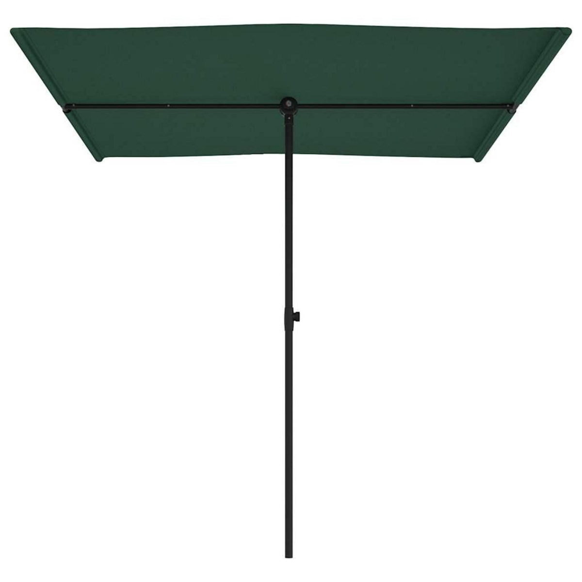 VIDAXL Parasol de jardin avec mat en aluminium 2x1,5 m Vert