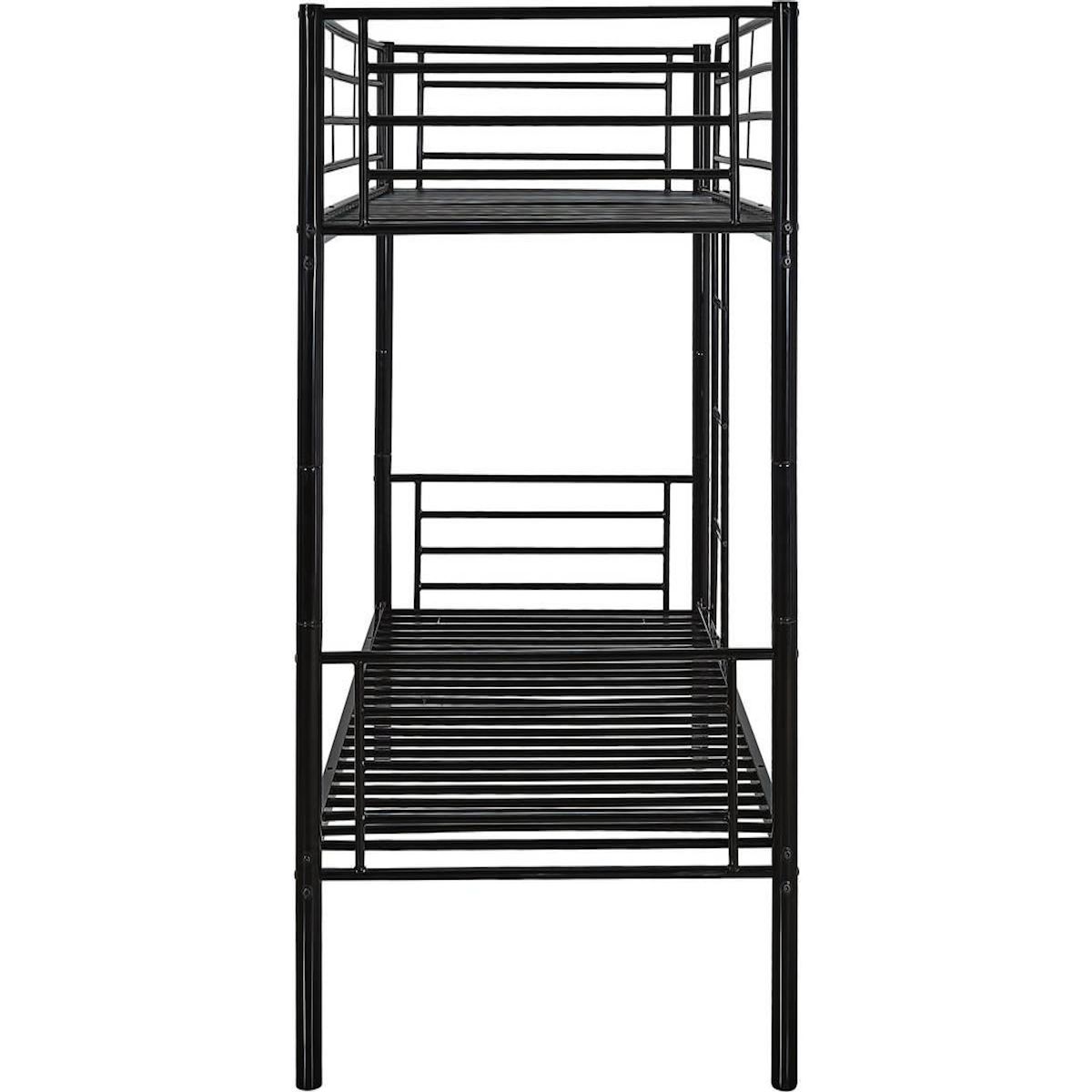 Habitat et Jardin Lit superposé  ADAM  -  90 x 190 cm - Métal - Noir