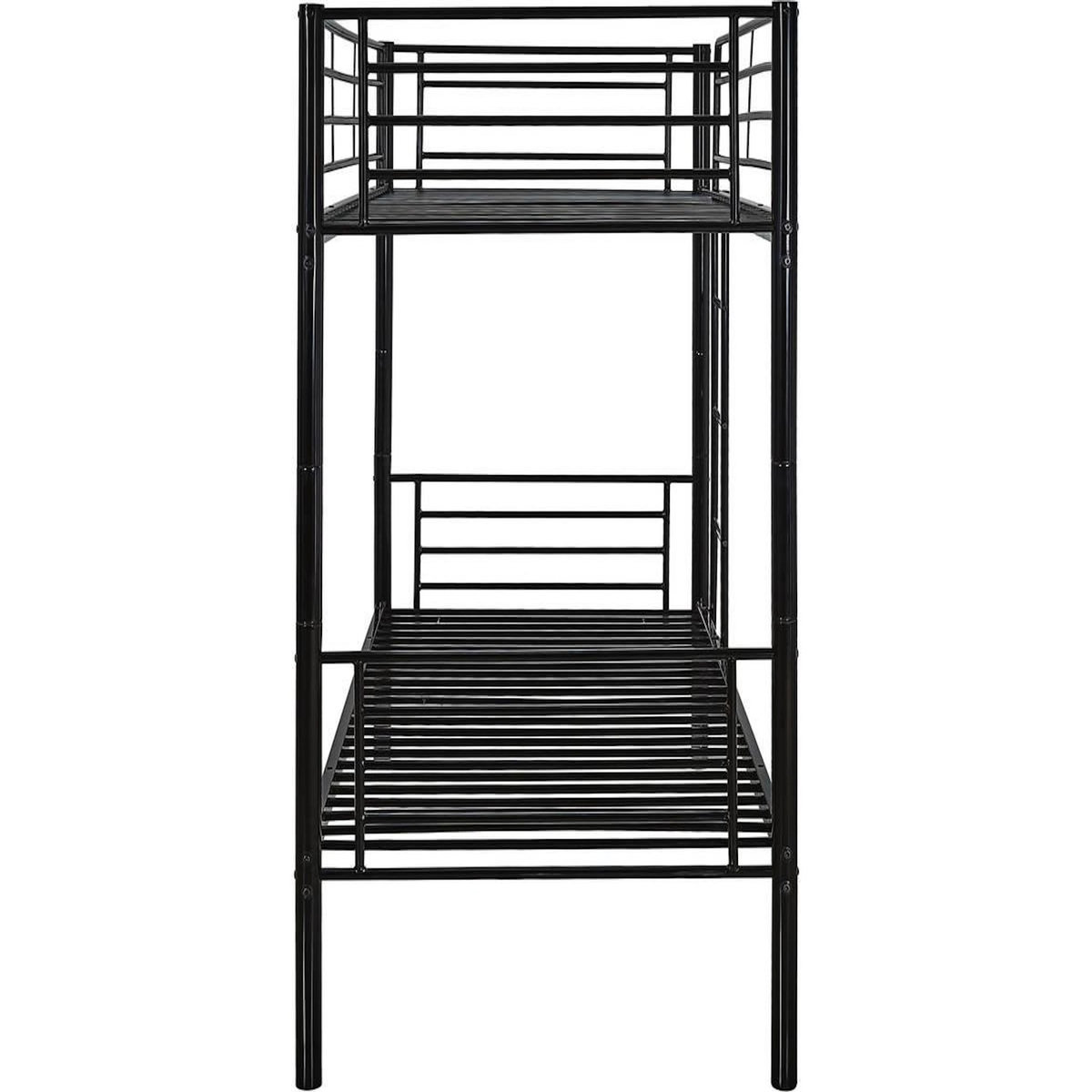 Habitat et Jardin Lit superposé  ADAM  -  90 x 190 cm - Métal - Noir