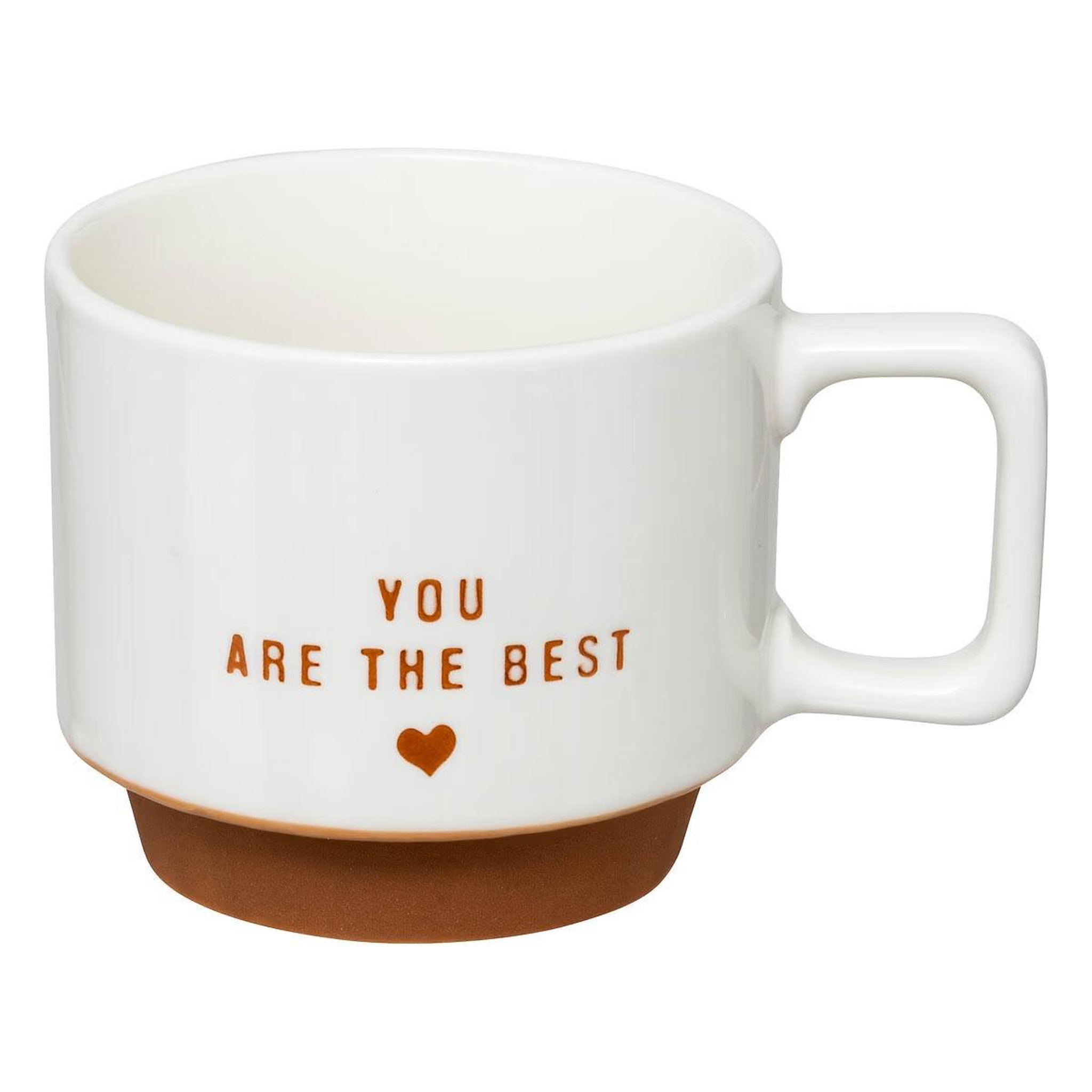 Voir la diapositive 3 : SECRET DE GOURMET Lot de 4 mugs sur rack  hello  30cl blanc