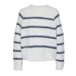Pieces Pull /Marine Femme Pieces Sonja. Coloris disponibles : Blanc