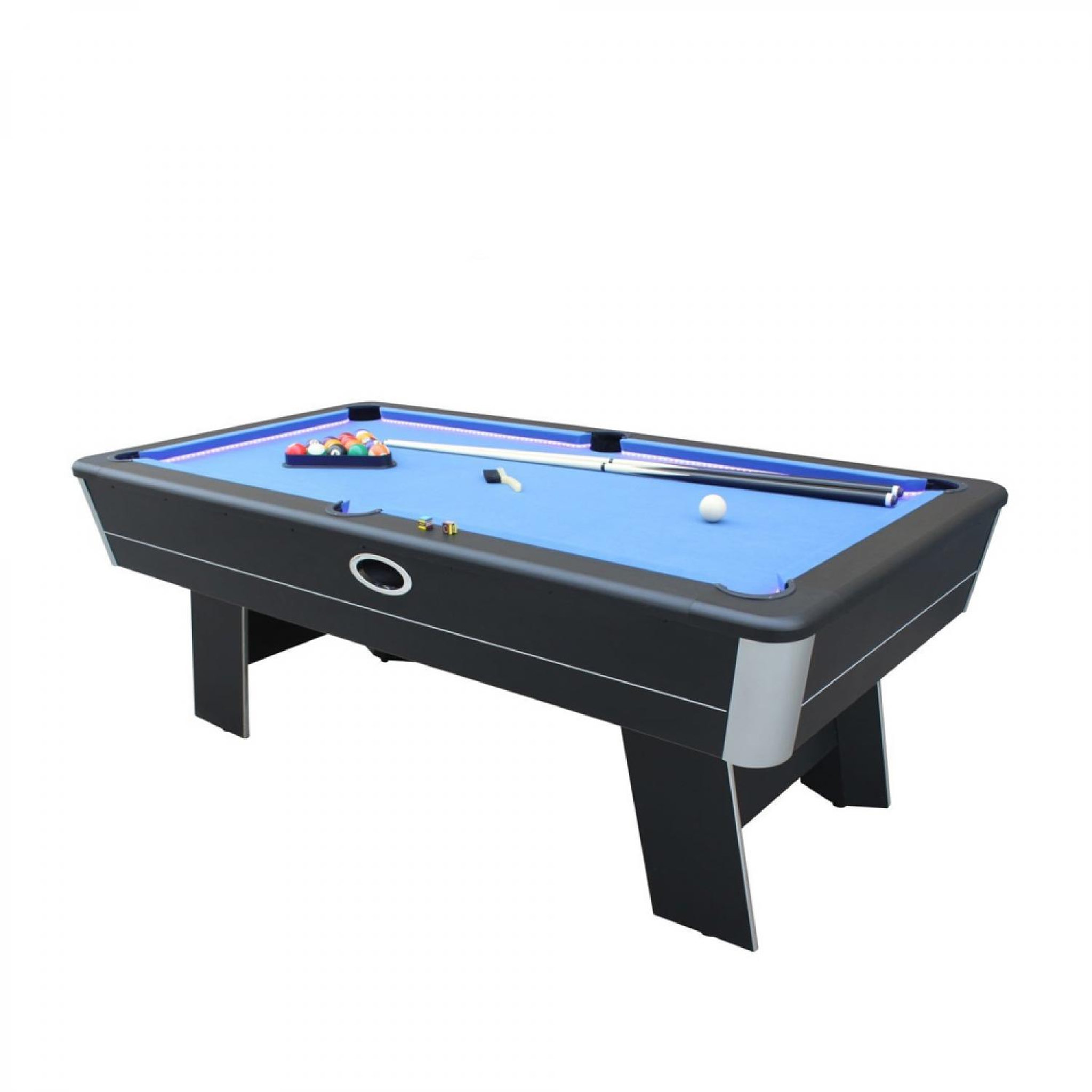 Voir la diapositive 1 : CONCEPT USINE Billard américain LED + Accessoires inclus VEGAS