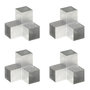 Voir la diapositive 1 : VIDAXL Connecteurs de poteau 4pcs Forme en Y Metal galvanise 101x101mm