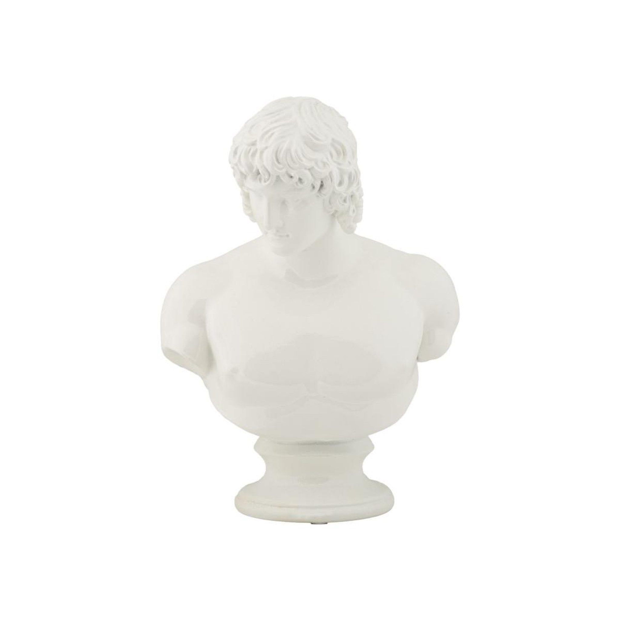 Voir la diapositive 2 : Paris Prix Buste homme en résine  centurion  25cm blanc