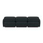 Voir la diapositive 6 : LISA DESIGN Penelope - canapé droit modulable 3 places en velours texturé