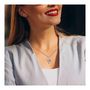 Voir la diapositive 2 : SC CRYSTAL Collier coeur SC Crystal orné de zirconium et d'une pierre améthyste