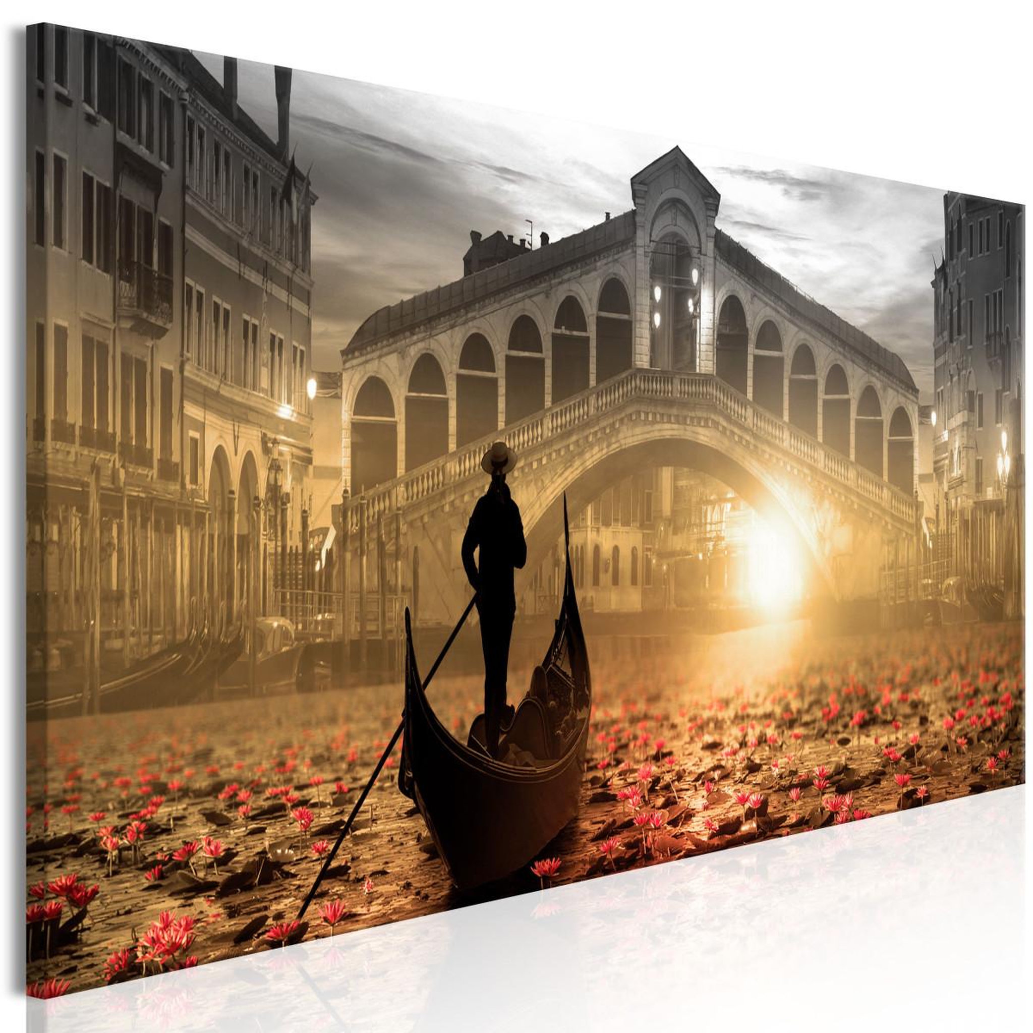 Voir la diapositive 1 : Paris Prix Tableau imprimé  magic venice narrow orange