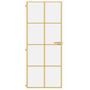 Voir la diapositive 3 : VIDAXL Porte interieure mince dore 83x201,5 cm verre trempe aluminium