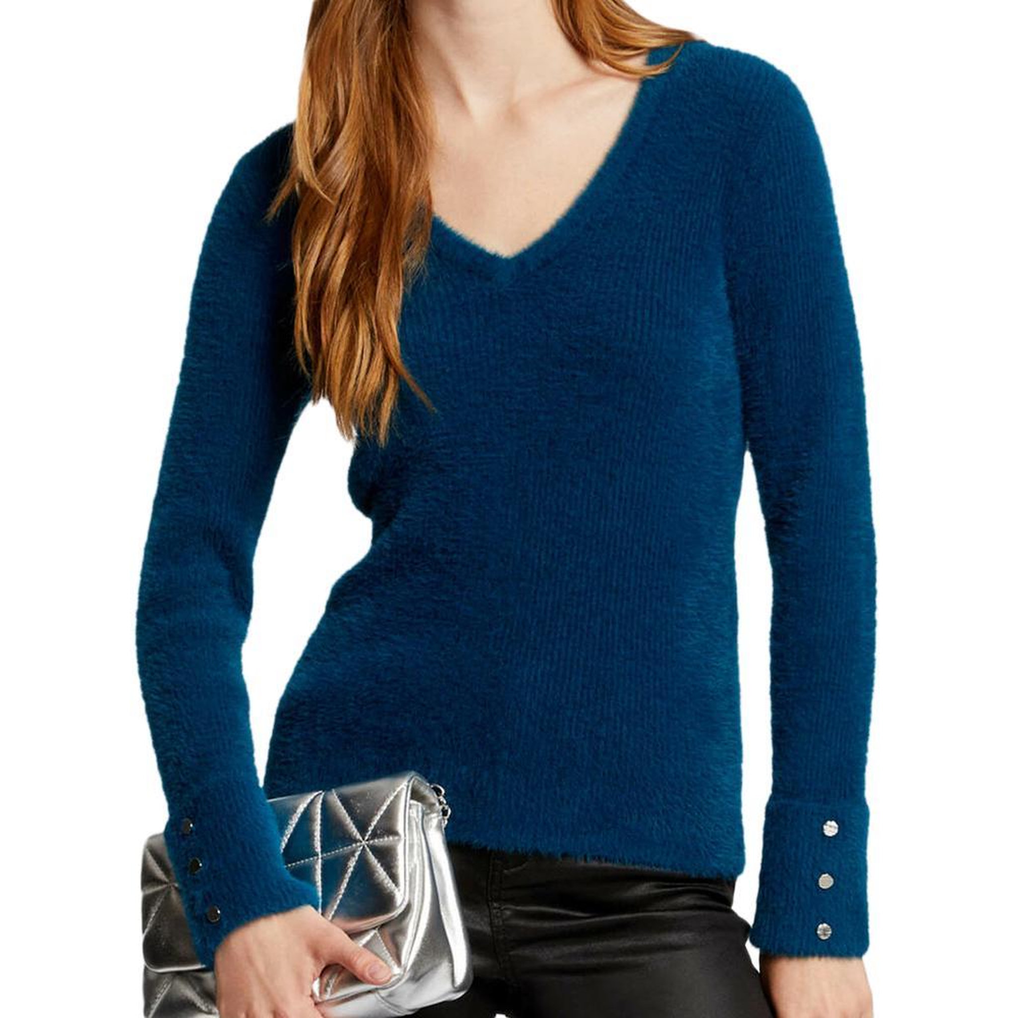 MORGAN Pull Bleu Femme Morgan Moove. Coloris disponibles : Bleu