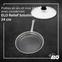 Voir la diapositive 2 : ELO Poêle de 24 cm avec couvercle Elo Relief Solution sans PFAS
