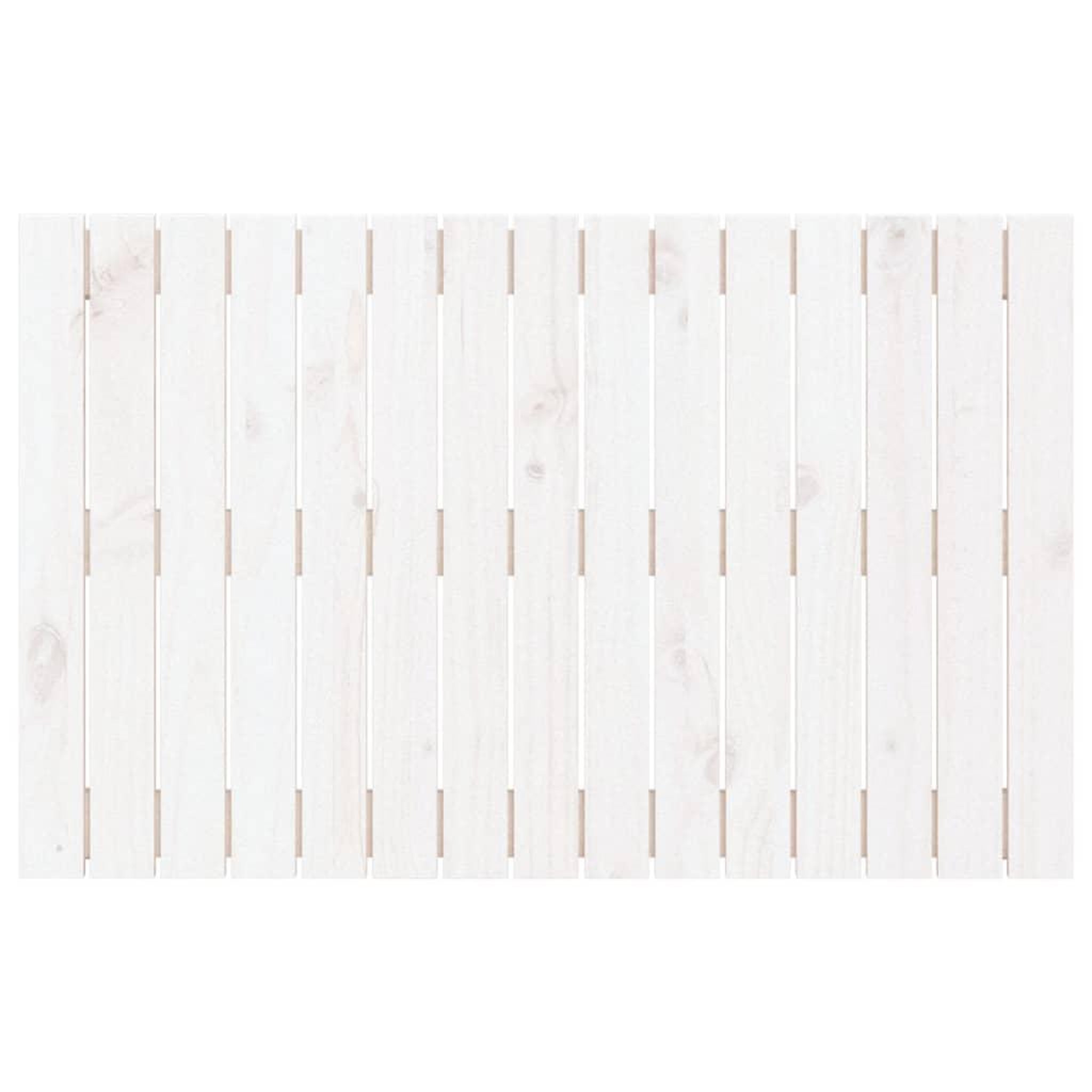 Voir la diapositive 4 : VIDAXL Tete de lit murale Blanc 95,5x3x60 cm Bois massif de pin