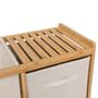 Voir la diapositive 5 : FIVE Étagère avec 1 panier à linge et 2 paniers de rangement TIDY BOX - Beige