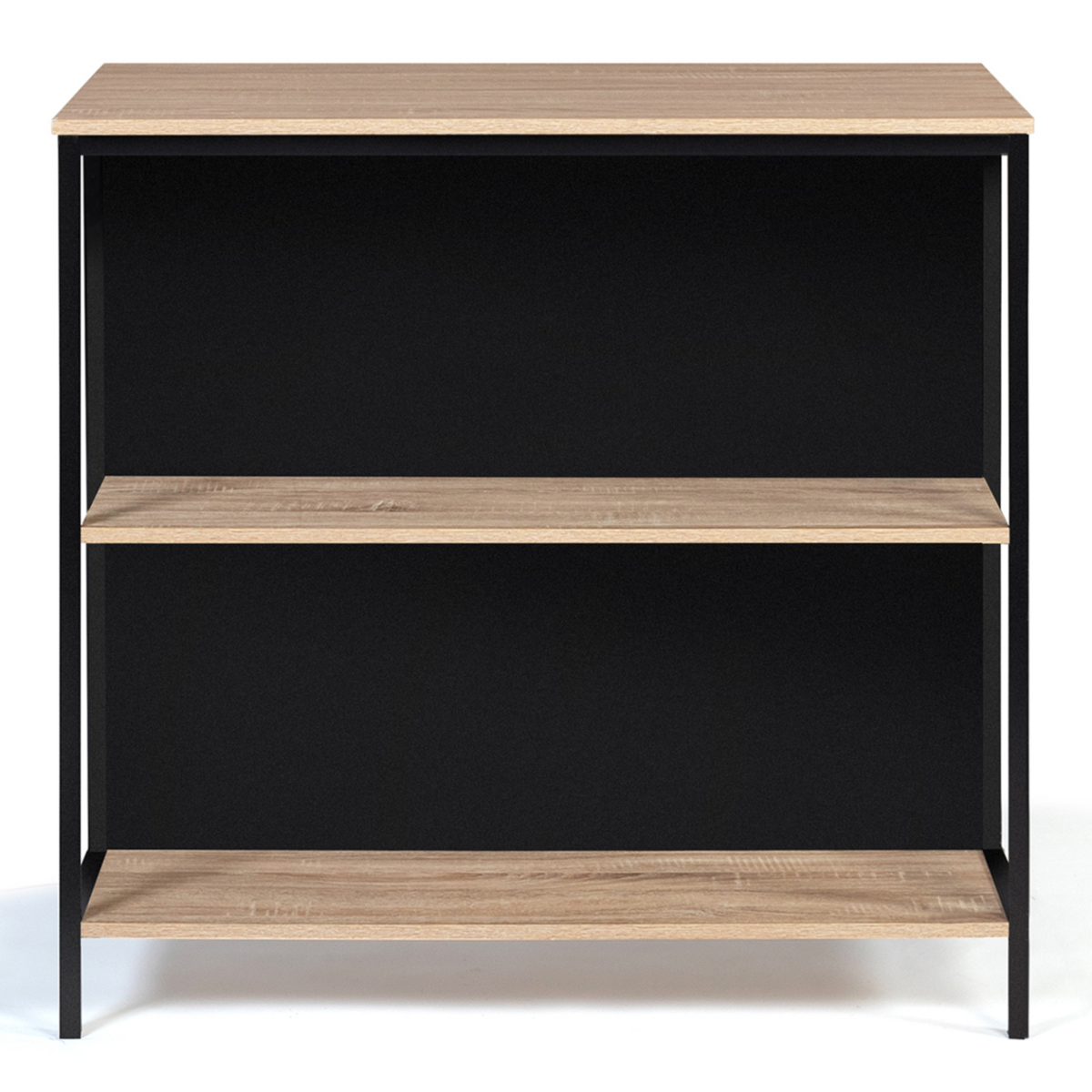 ID MARKET Ensemble table de bar îlot DETROIT et 2 tabourets design industriel