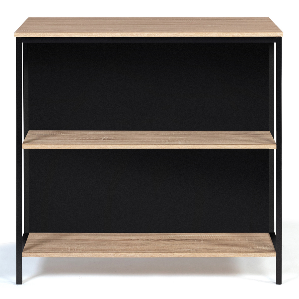 ID MARKET Ensemble table de bar îlot DETROIT et 2 tabourets design industriel