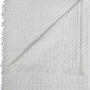 Voir la diapositive 2 : ATMOSPHERA Jeté de Lit Nid d'Abeille  Widdy  130x180cm Blanc