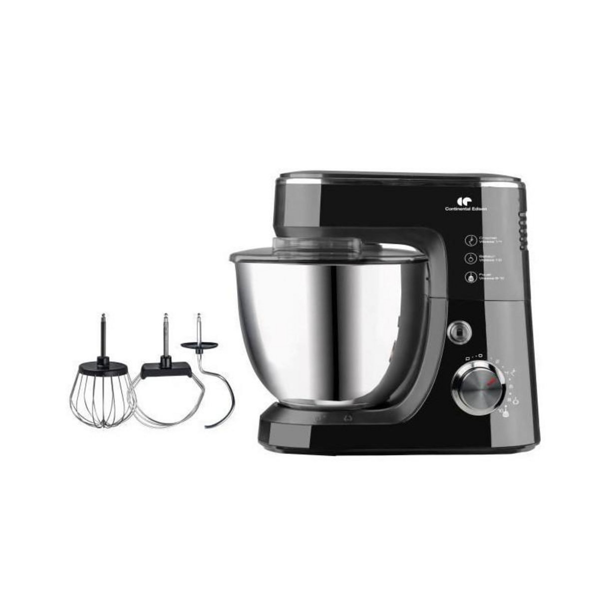 CONTINENTAL EDISON Robot patissier CONTINENTAL EDISON CERP800B - 800W - Noir