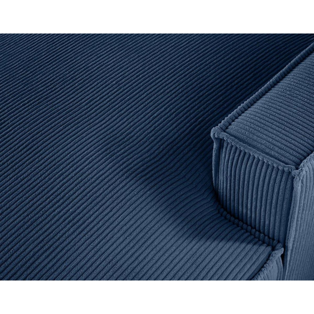 LISA DESIGN Spiaggia - canapé panoramique d'angle gauche - 7 places - en velours côtelé