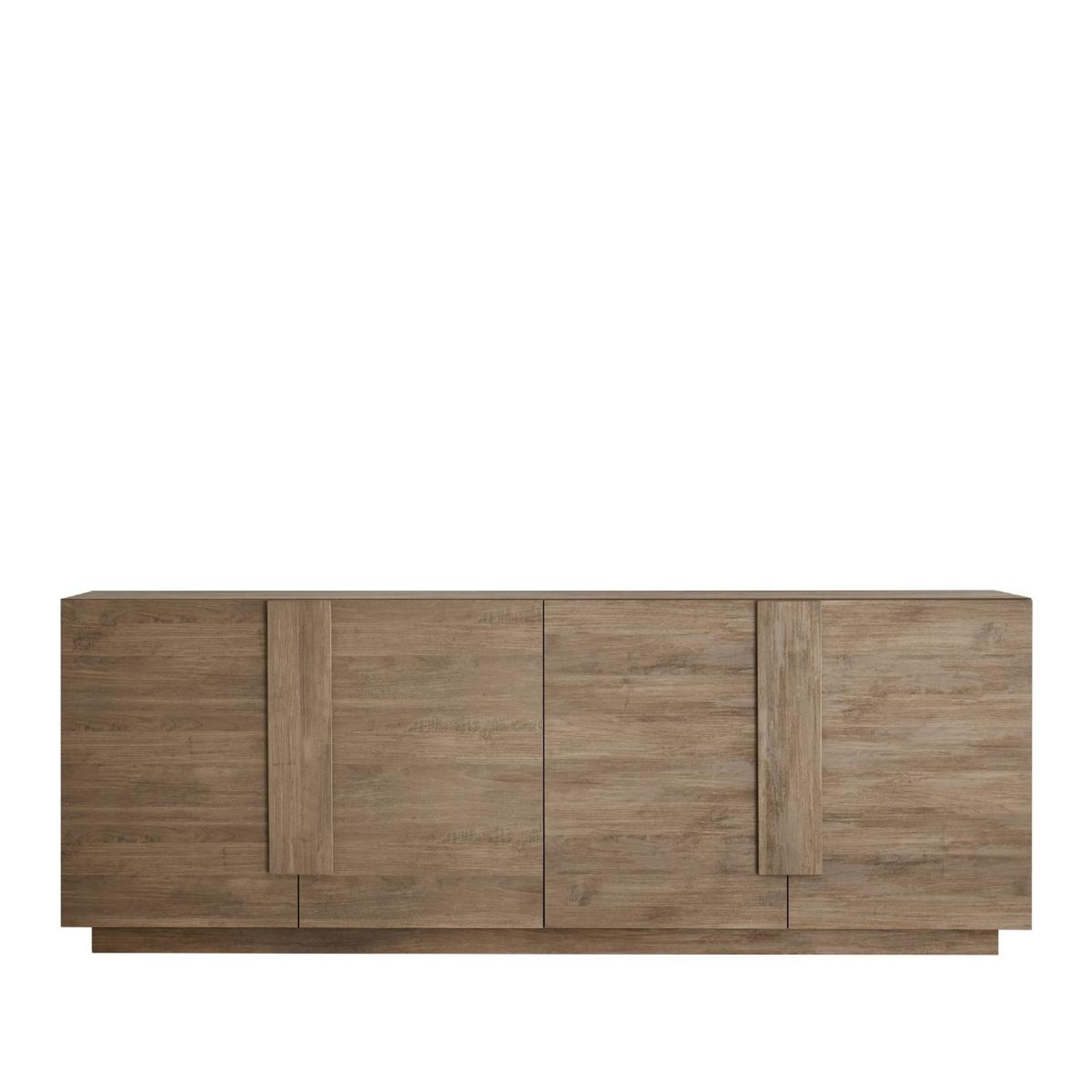 JLC KREATION Enfilade contemporaine coloris bois 4 portes 240cm terra