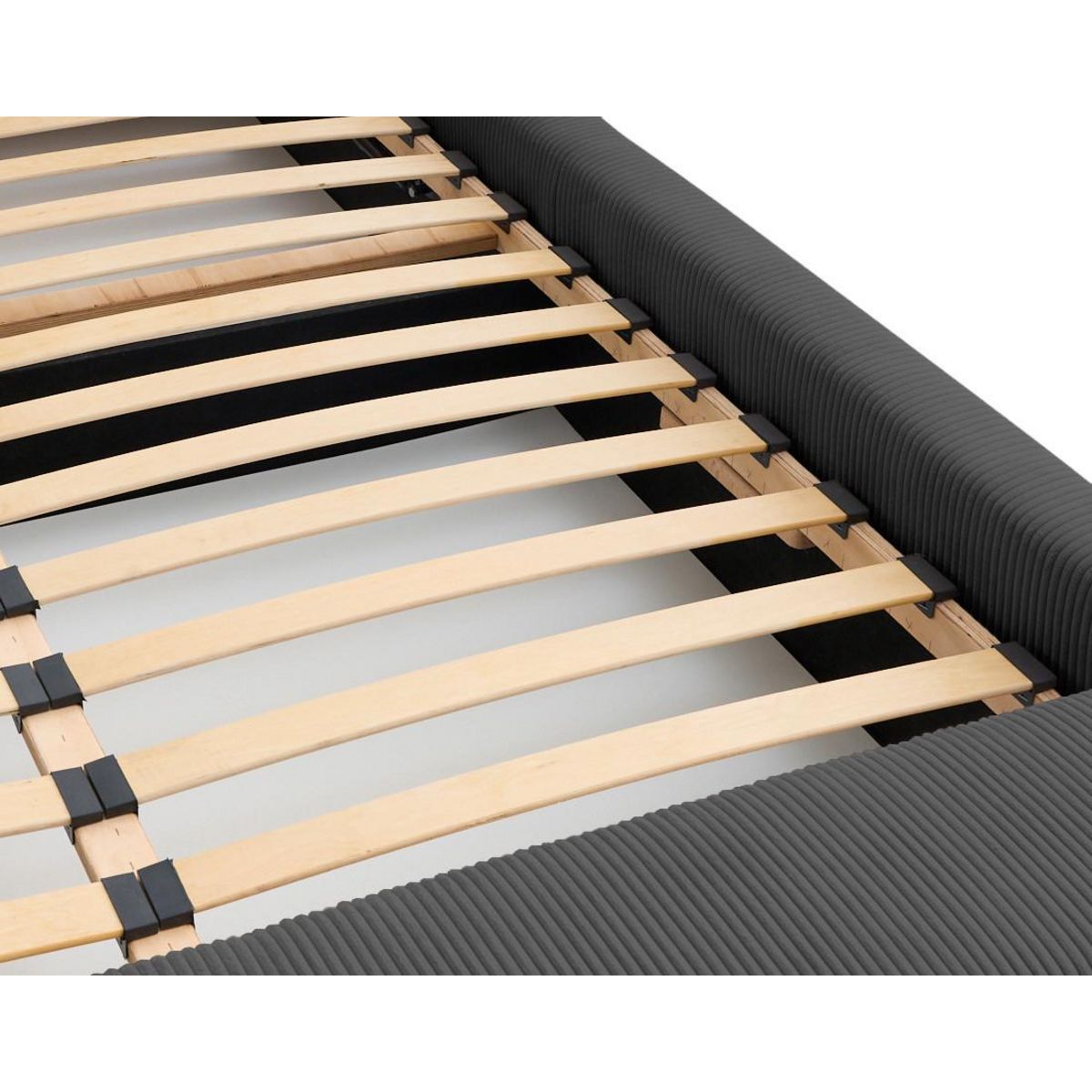 LISA DESIGN Pivoine - lit coffre - 160x200 - en velours côtelé - sommier inclus