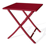 Paris Prix Table de Jardin Pliante  Marius  70cm Rouge Carmin