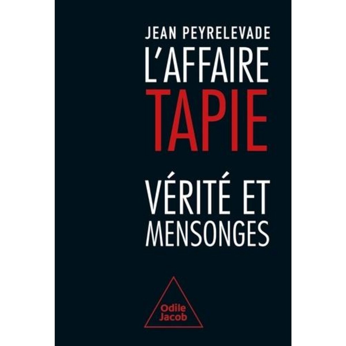 L'AFFAIRE TAPIE. VERITE ET MENSONGES, Peyrelevade Jean