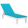 Voir la diapositive 3 : VIDAXL Coussin de chaise longue turquoise tissu oxford