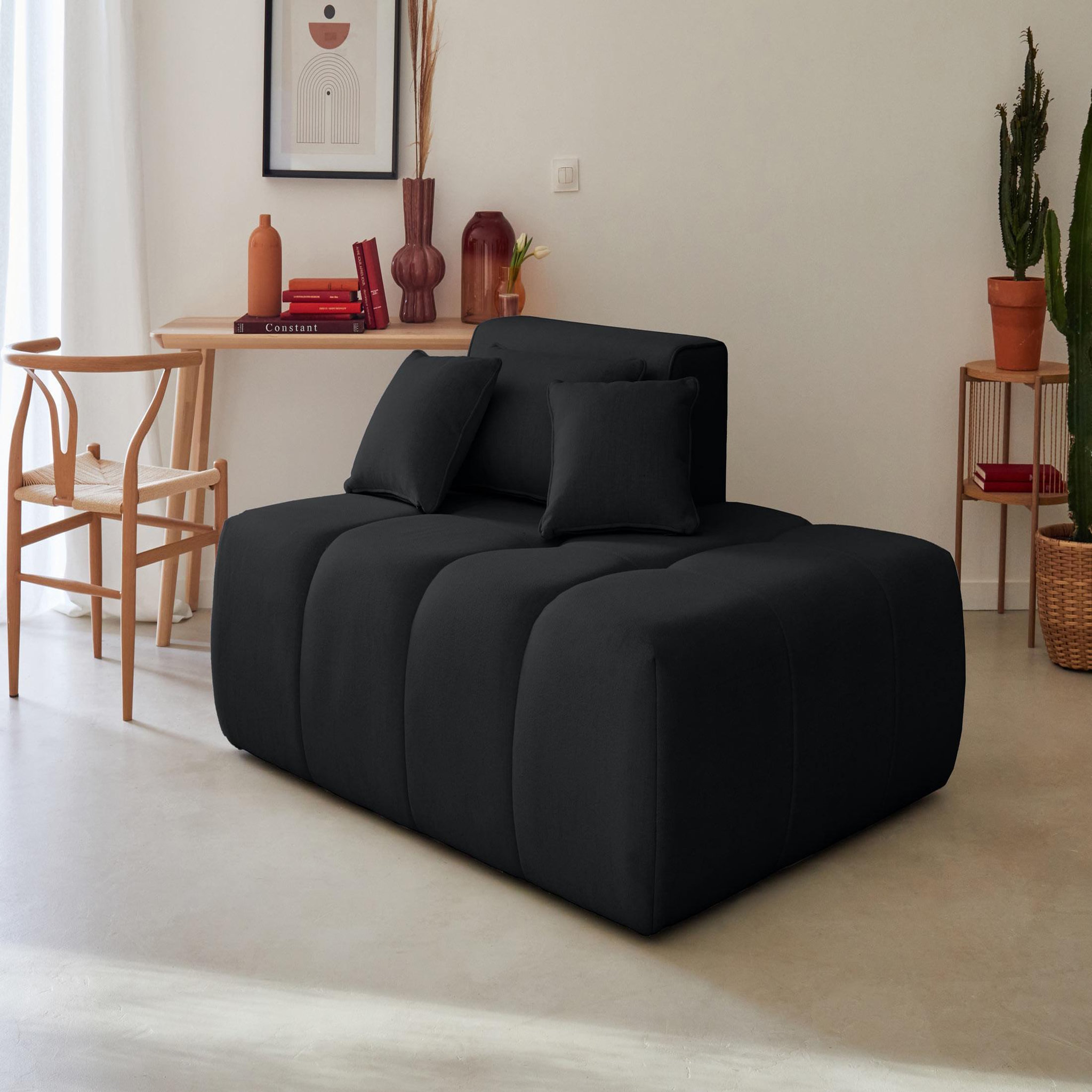 Voir la diapositive 5 : LISA DESIGN Caracas - canapé modulable d'angle gauche - 4 places - en tissu