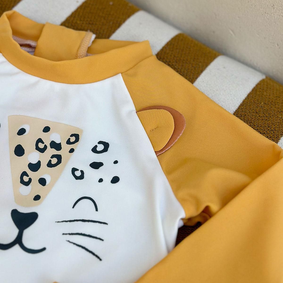 Petit Béguin Maillot de bain bébé 2 pièces t-shirt de protection UV & boxer Wakae