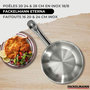 Voir la diapositive 2 : Fackelmann Set 3 poêles 20 24 28 cm en inox, 3 faitouts inox 16, 20 et 24 cm Fackelmann Eterna