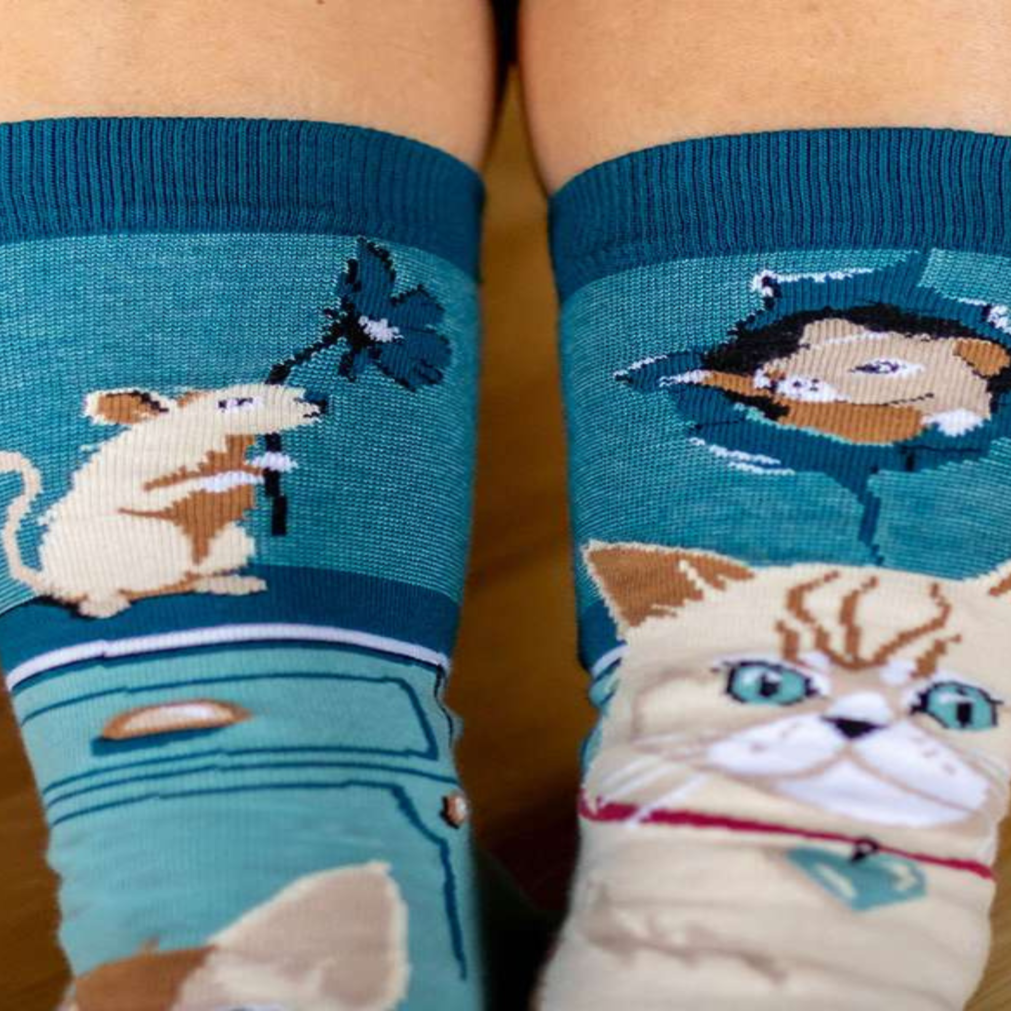 Voir la diapositive 4 : PIRIN HILL Chaussettes arty chats & souris
