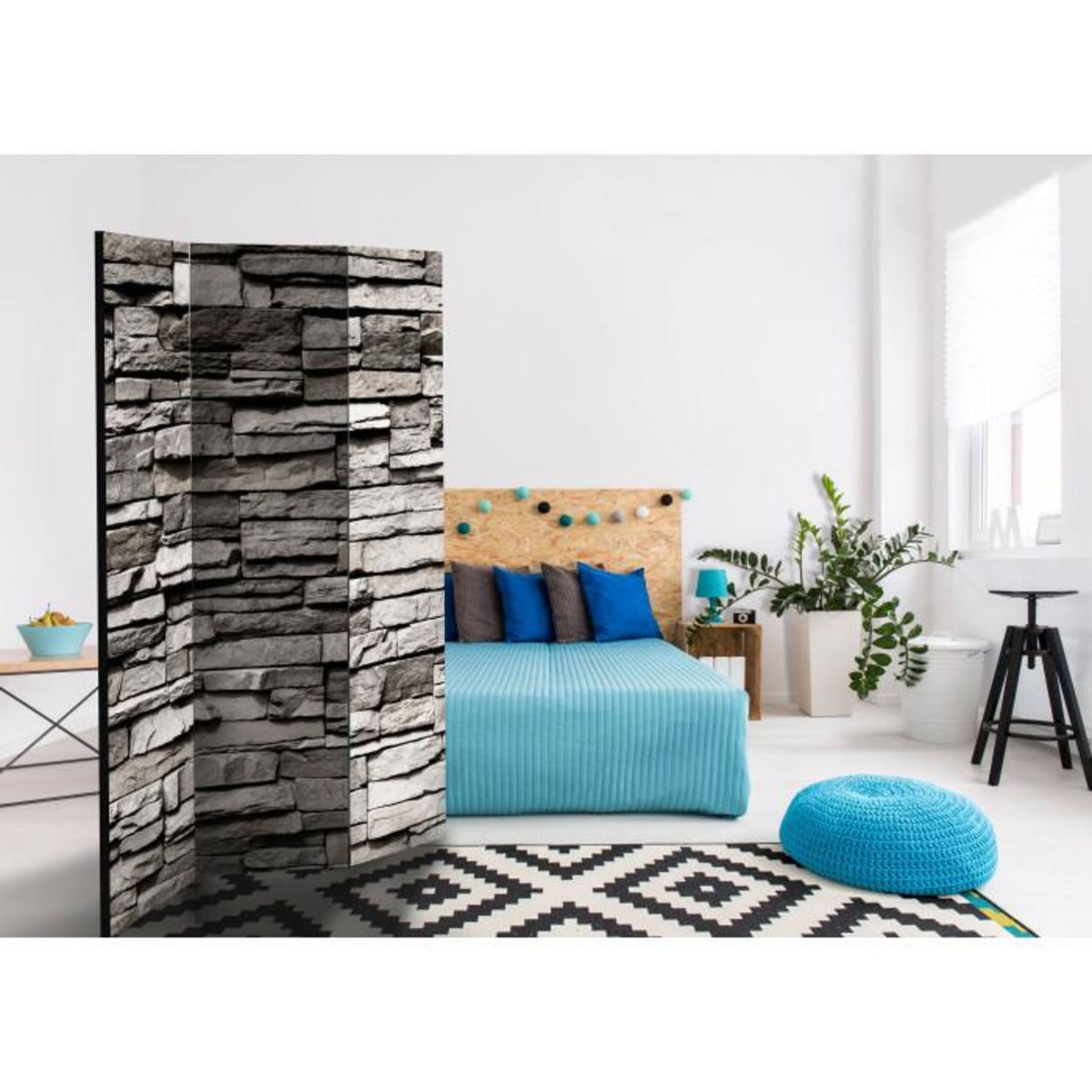 Paris Prix Paravent 3 Volets  Stony Facade  135x172cm