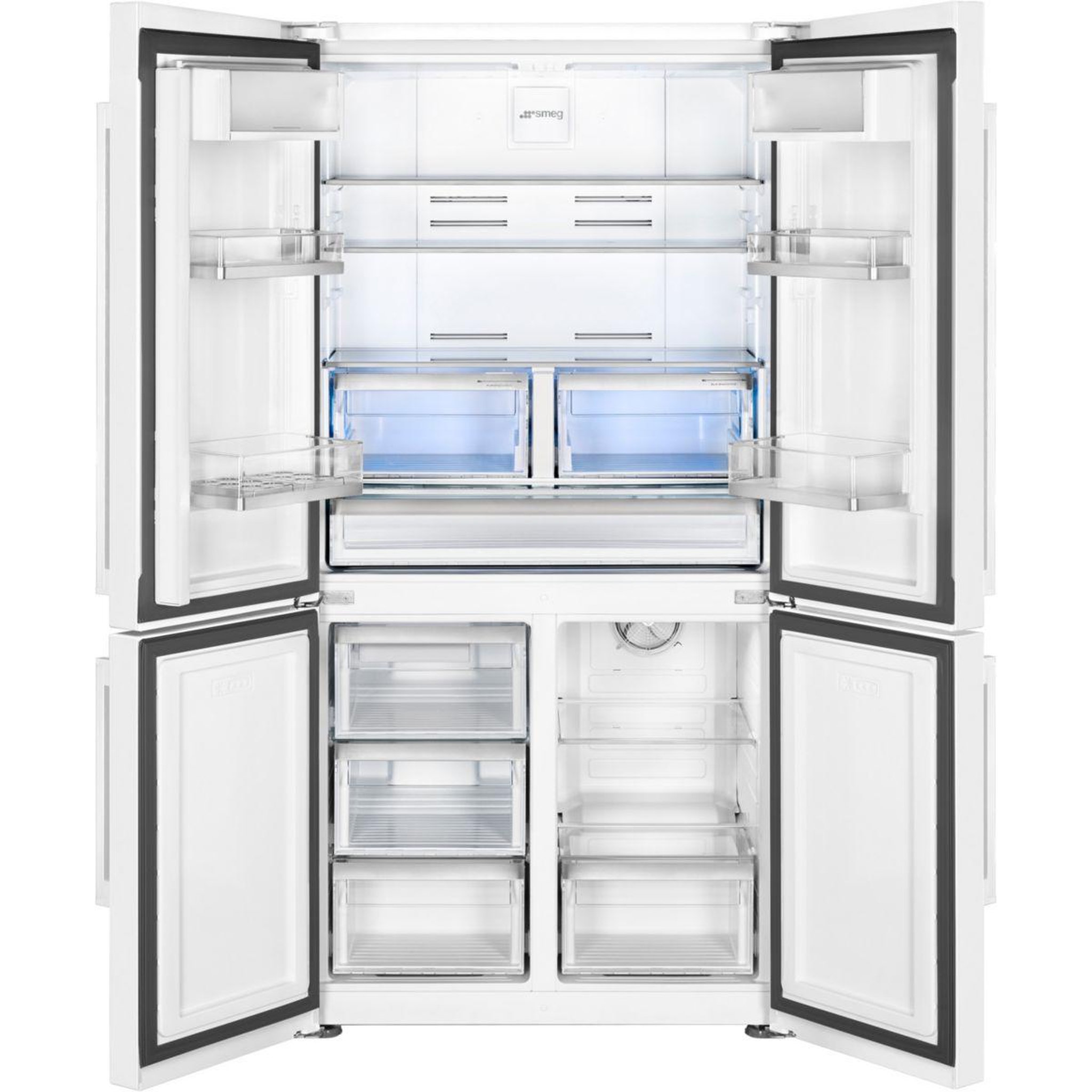 Voir la diapositive 2 : SMEG Réfrigérateur multi portes fq60bde