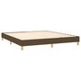 Voir la diapositive 4 : VIDAXL Cadre de lit sans matelas marron fonce 160x200 cm tissu
