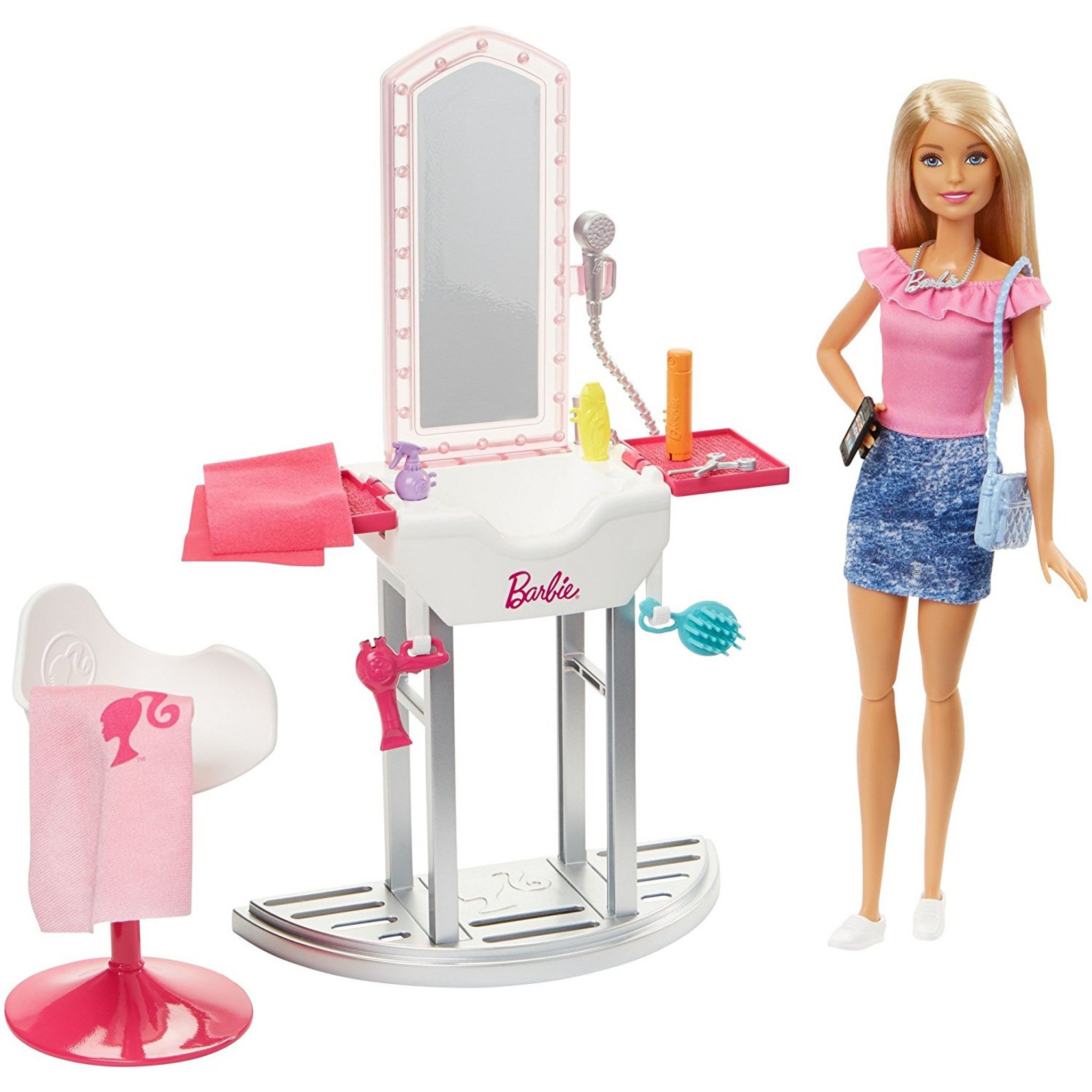 Salon de coiffure des sirènes Barbie - Autre jeux d'imitation - Achat