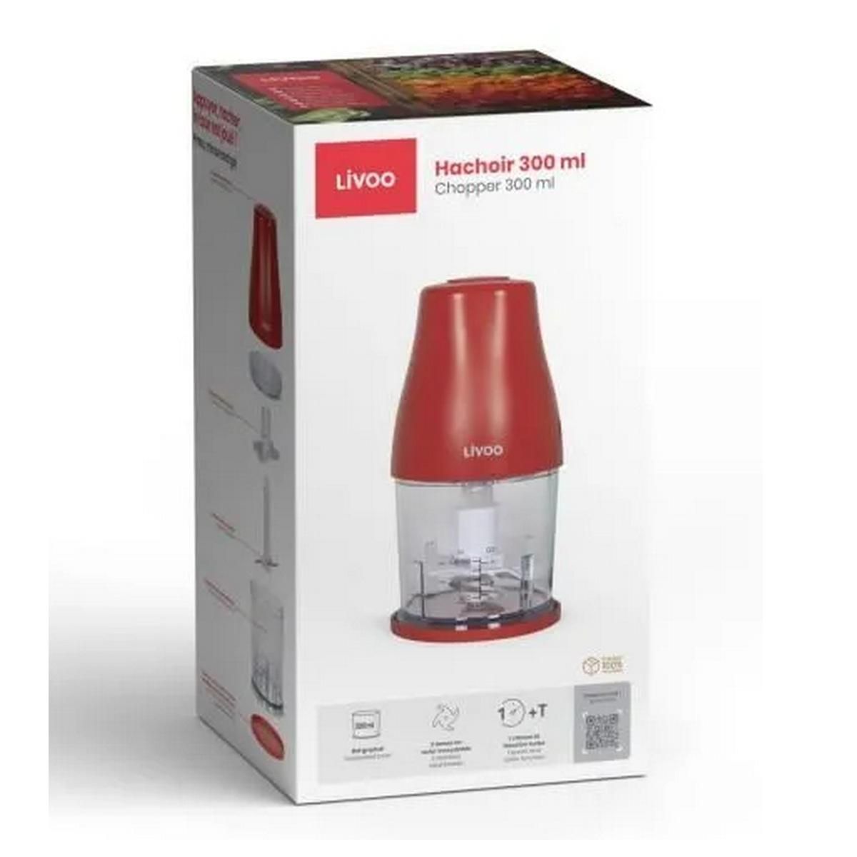 LIVOO Hachoir 0.3 l rouge - DOP244R
