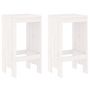 Voir la diapositive 3 : VIDAXL Ensemble de bar de jardin 3 pcs blanc bois de pin massif
