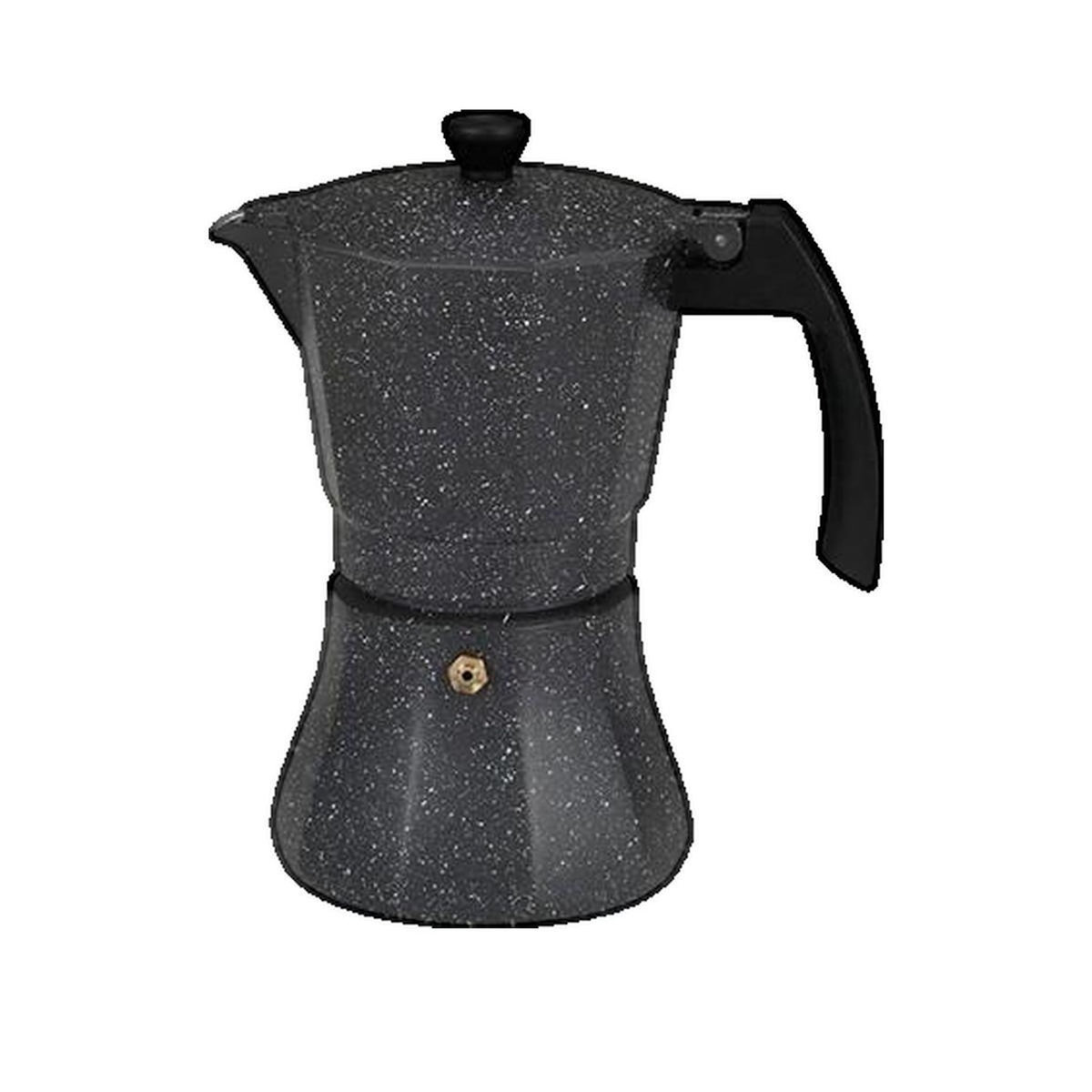EDM Cafetière Italienne edm 6 Tasses Aluminium Noir