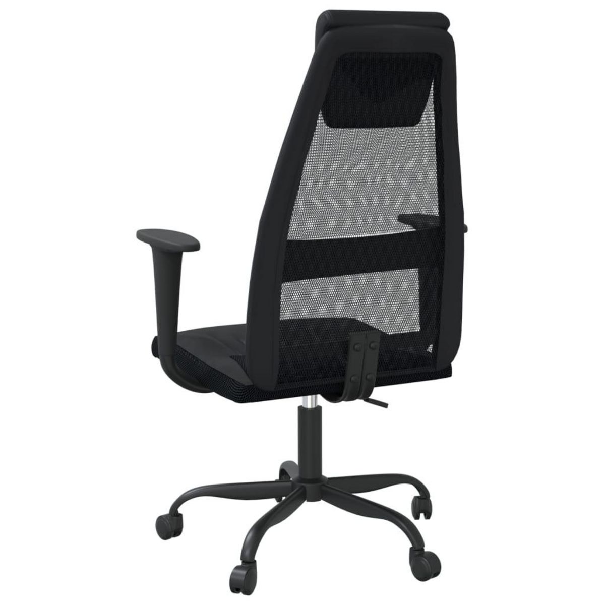 VIDAXL Chaise de bureau reglable en hauteur noir