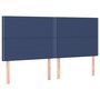 Voir la diapositive 2 : VIDAXL Tetes de lit 4 pcs Bleu 100x5x78/88 cm Tissu
