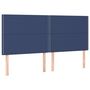 Voir la diapositive 2 : VIDAXL Tetes de lit 4 pcs Bleu 100x5x78/88 cm Tissu