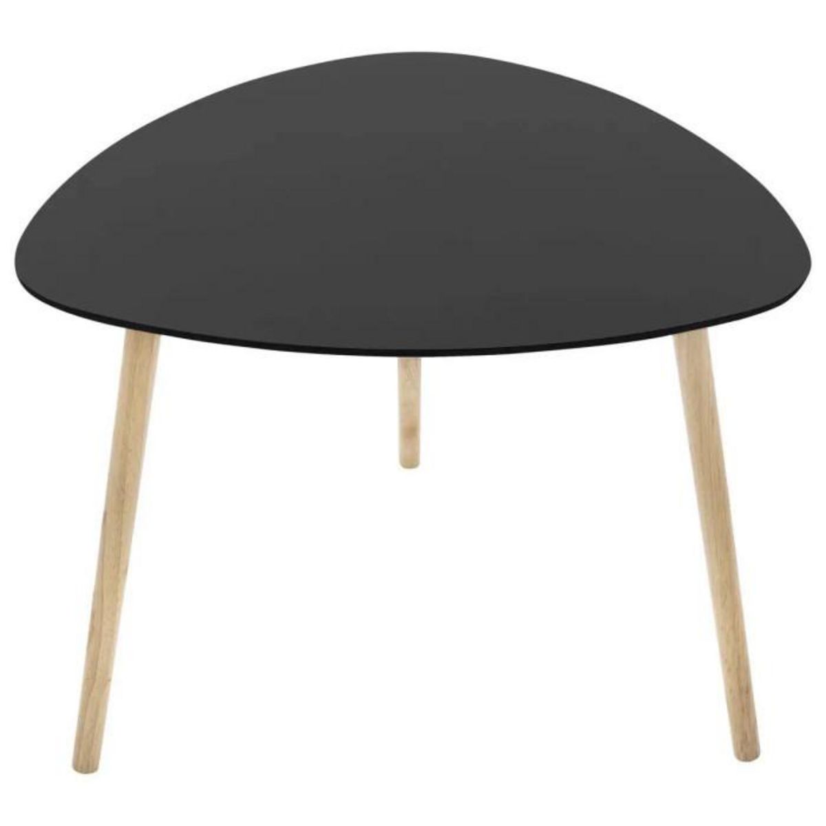 Paris Prix Lot de 3 Tables à Café Gigognes  Mileo  60cm Noir