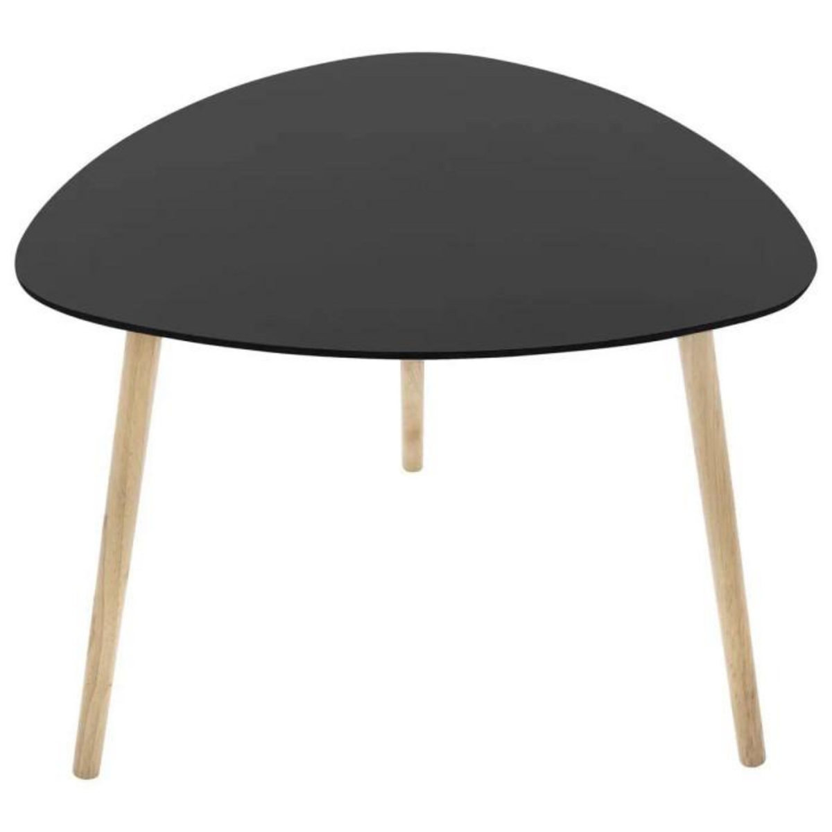 Paris Prix Lot de 3 Tables à Café Gigognes  Mileo  60cm Noir