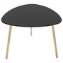 Voir la diapositive 3 : Paris Prix Lot de 3 Tables à Café Gigognes  Mileo  60cm Noir