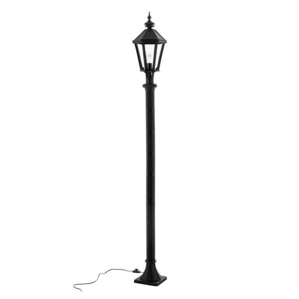 Paris Prix Lampadaire d'Extérieur Poteau  Lanterne  210cm Noir