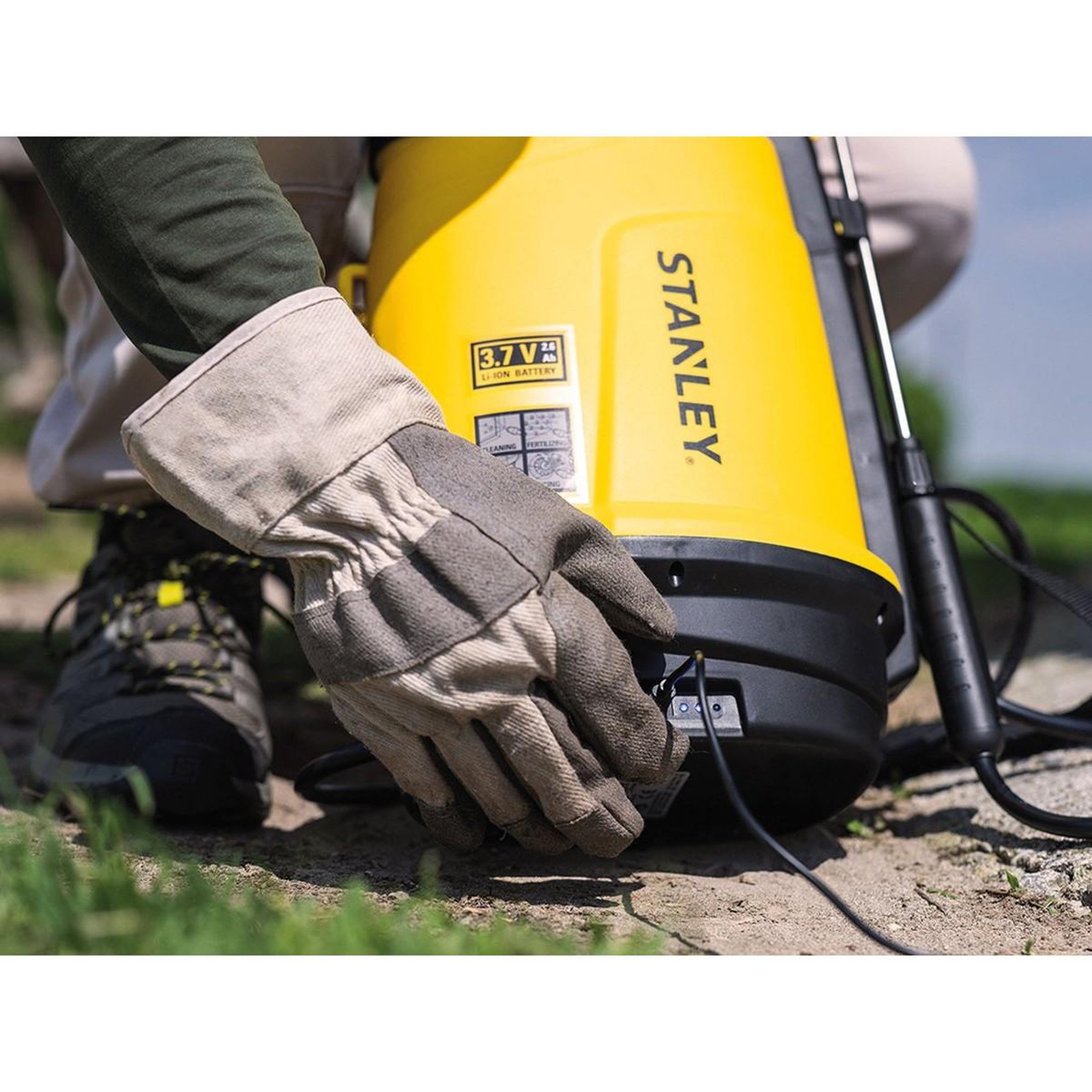 Voir la diapositive 6 : Stanley Pulvérisateur électrique 5l, batterie lithium 3,7 v / 2,6 ah pulvérisateur jardin végétaux + lance télescopique stanley