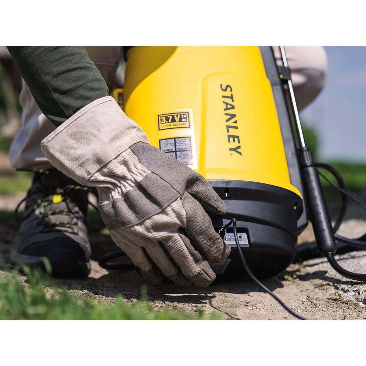 Stanley Pulvérisateur Électrique 5L, Batterie Lithium 3,7 V / 2,6 Ah Pulvérisateur Jardin Végétaux + Lance Télescopique STANLEY