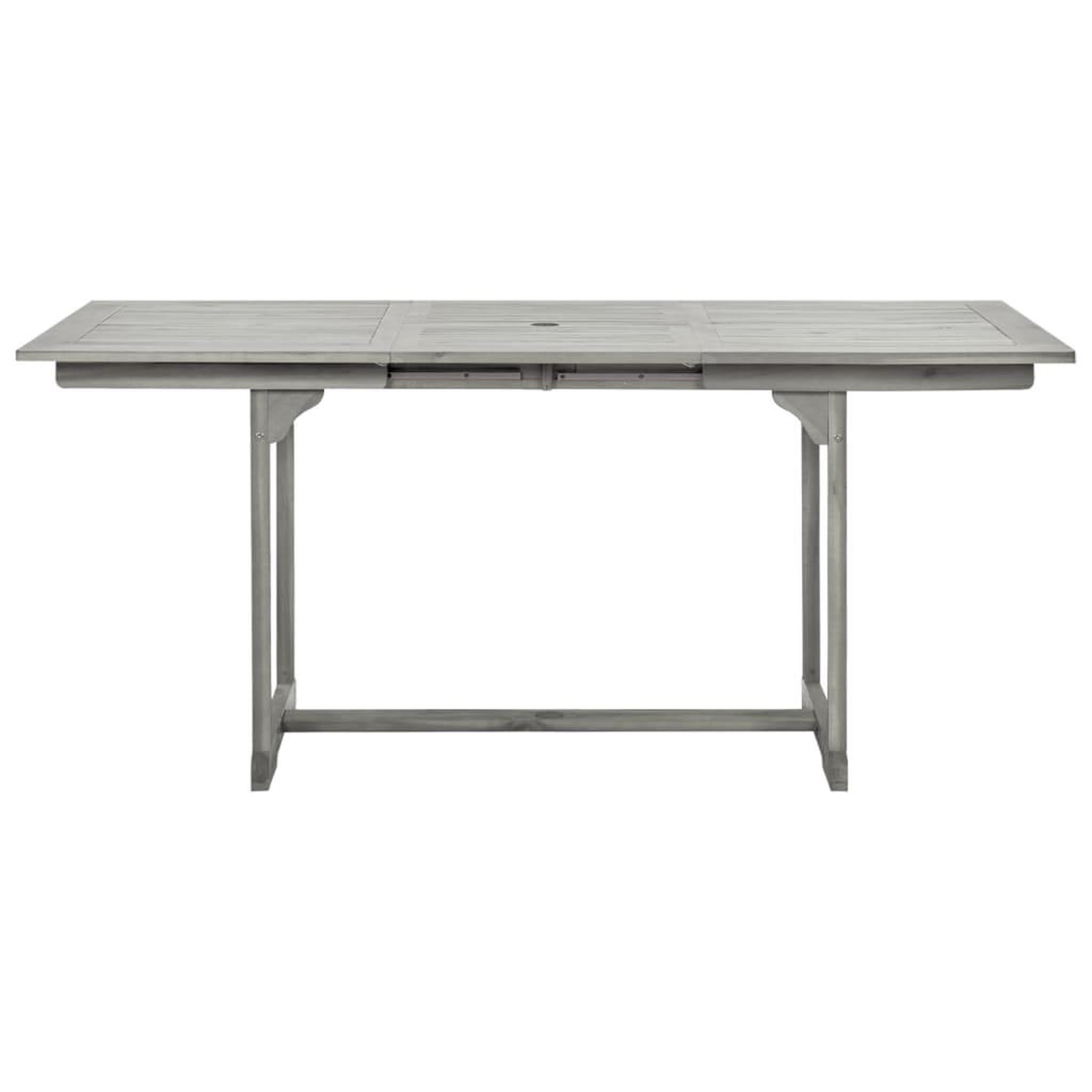 Voir la diapositive 5 : VIDAXL Table a dîner de jardin (120-170)x80x75 cm Bois d'acacia massif