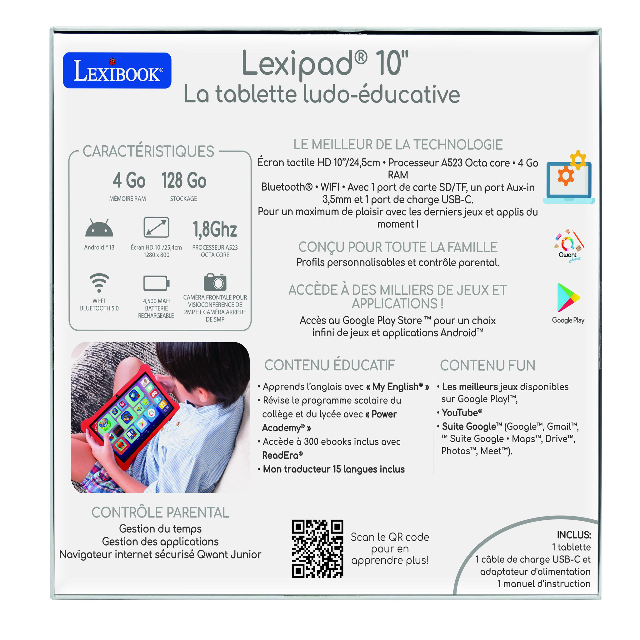 Voir la diapositive 6 : Lexibook Lexipab Master 10 , la tablette ludo-éducative (version FR)