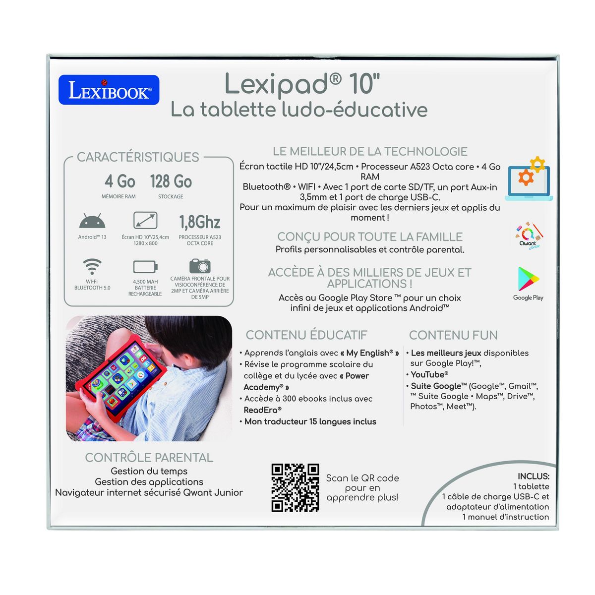 Lexibook Lexipab Master 10 , la tablette ludo-éducative (version FR)