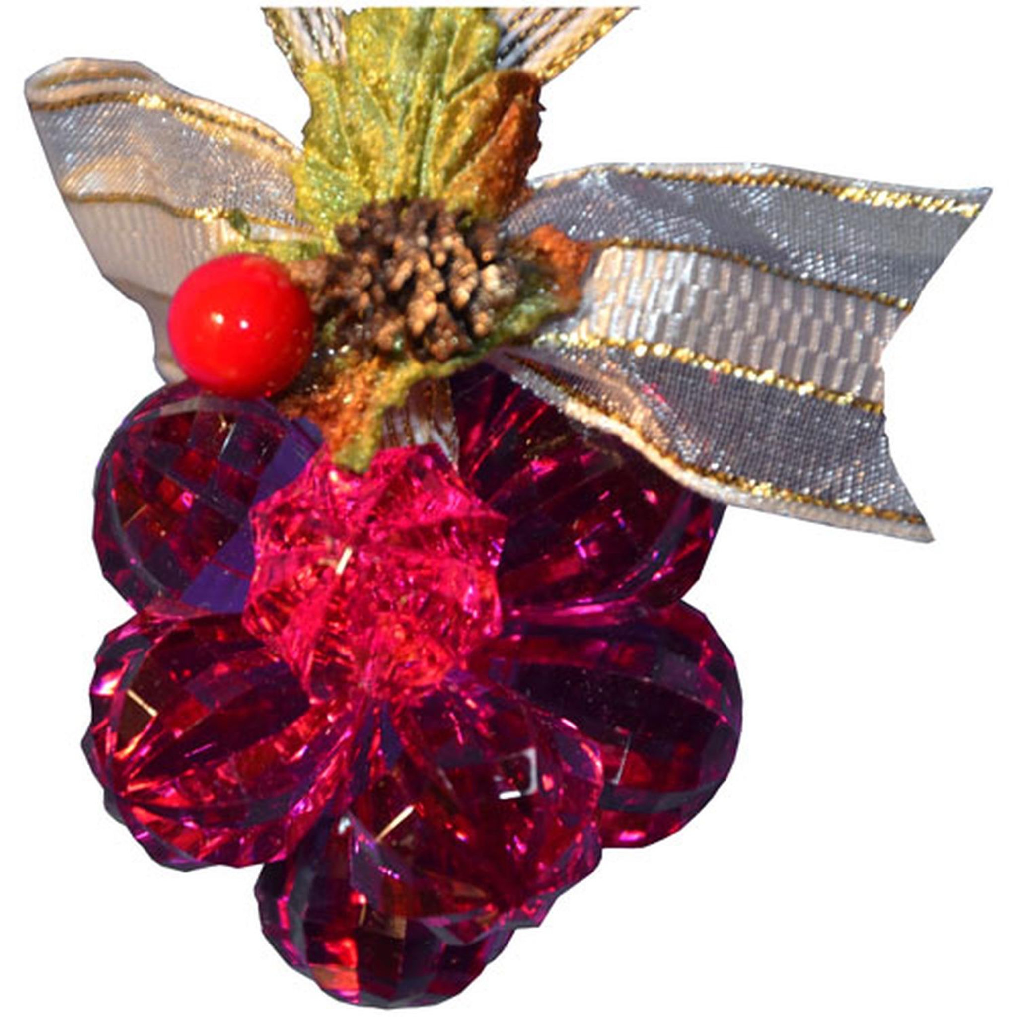 ATMOSPHERA Fleur de noël en acrylique 12 perles